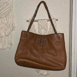 Tory Burch tan leather bag